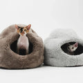 Portada cuadrada premium de Cama de lana natural para mascotas - blanco - Tu Peludo Premium