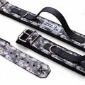 Collare regolabile impermeable morbido de acero negro per cani - immagine 1