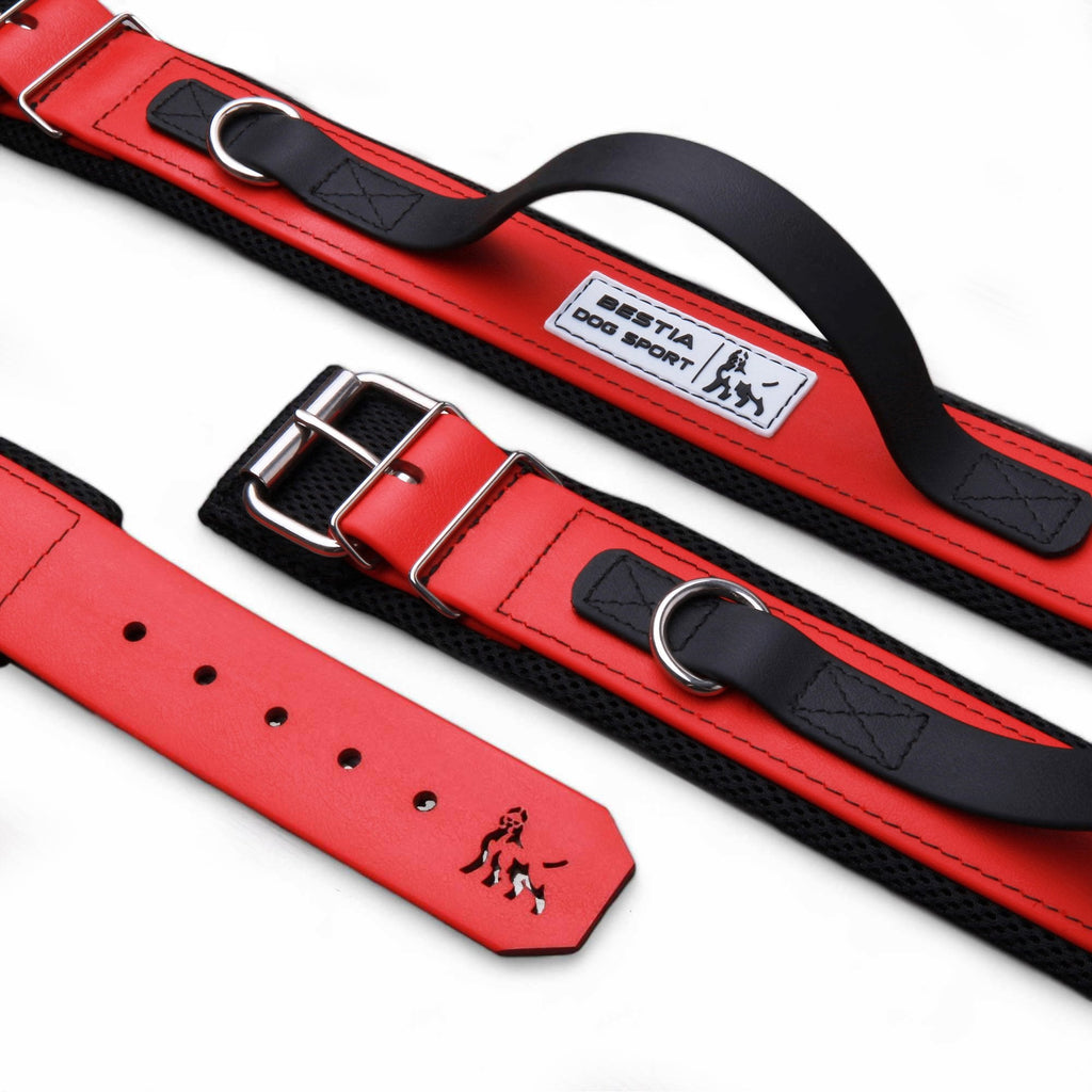 Collar ajustable impermeable suave de acero negro para perros - imagen 1