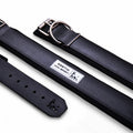 Collar ajustable de acero negro para perros - imagen 1