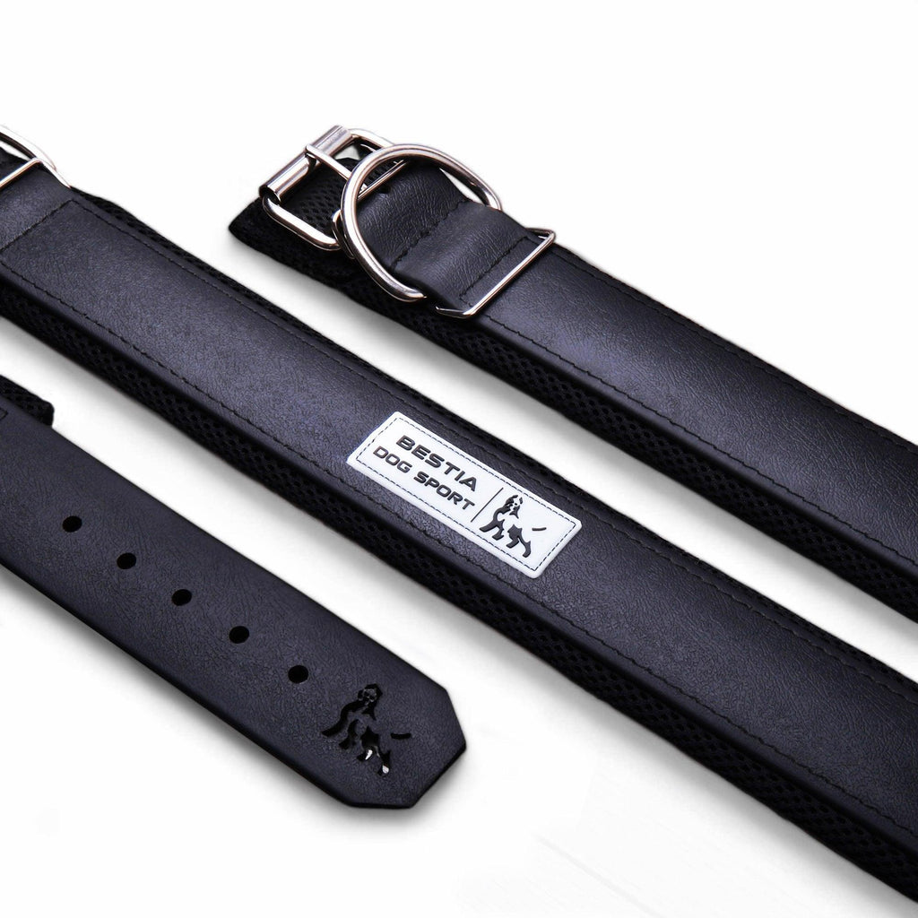 Adjustable collar impermeable de acero negro for dogs - image 1