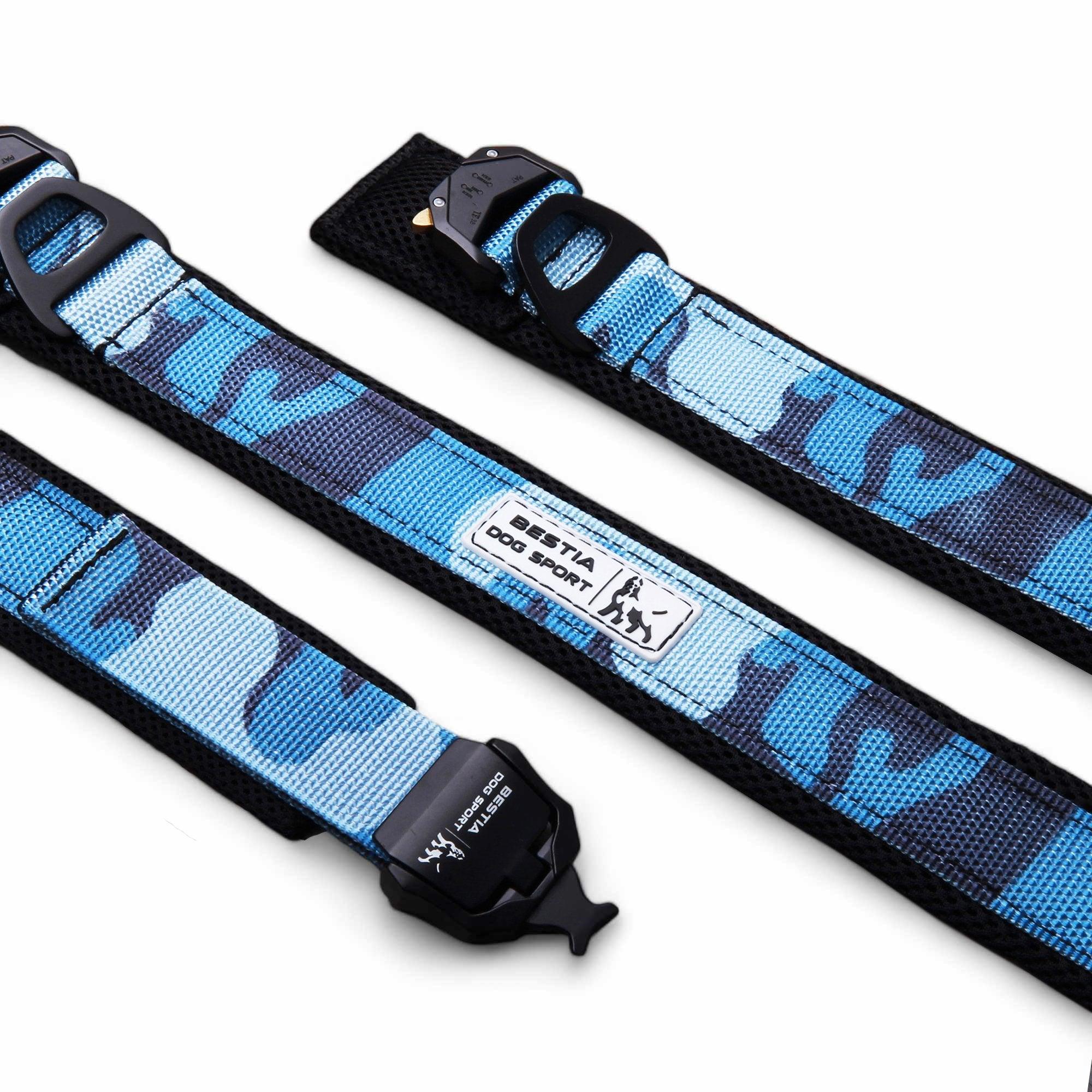 Collar ajustable impermeable azul para perros - imagen 1