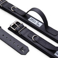 Collar ajustable impermeable suave de acero negro para perros - imagen 1