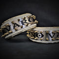 The "Metal" collar White & Gold- personalized! per cani - immagine 1
