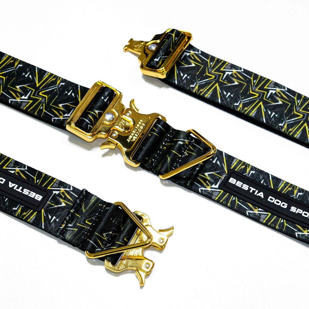 Collar GripPro BESTIA DOG SPORT dorado, Talla L-15.7-23.6 pulgadas