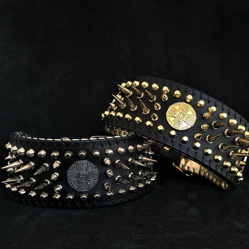 ''Imperium'' hand stitched 8 cm wide show collar para perros - imagen 1