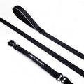 Collare regolabile morbido de nylon negro per cani - immagine 2