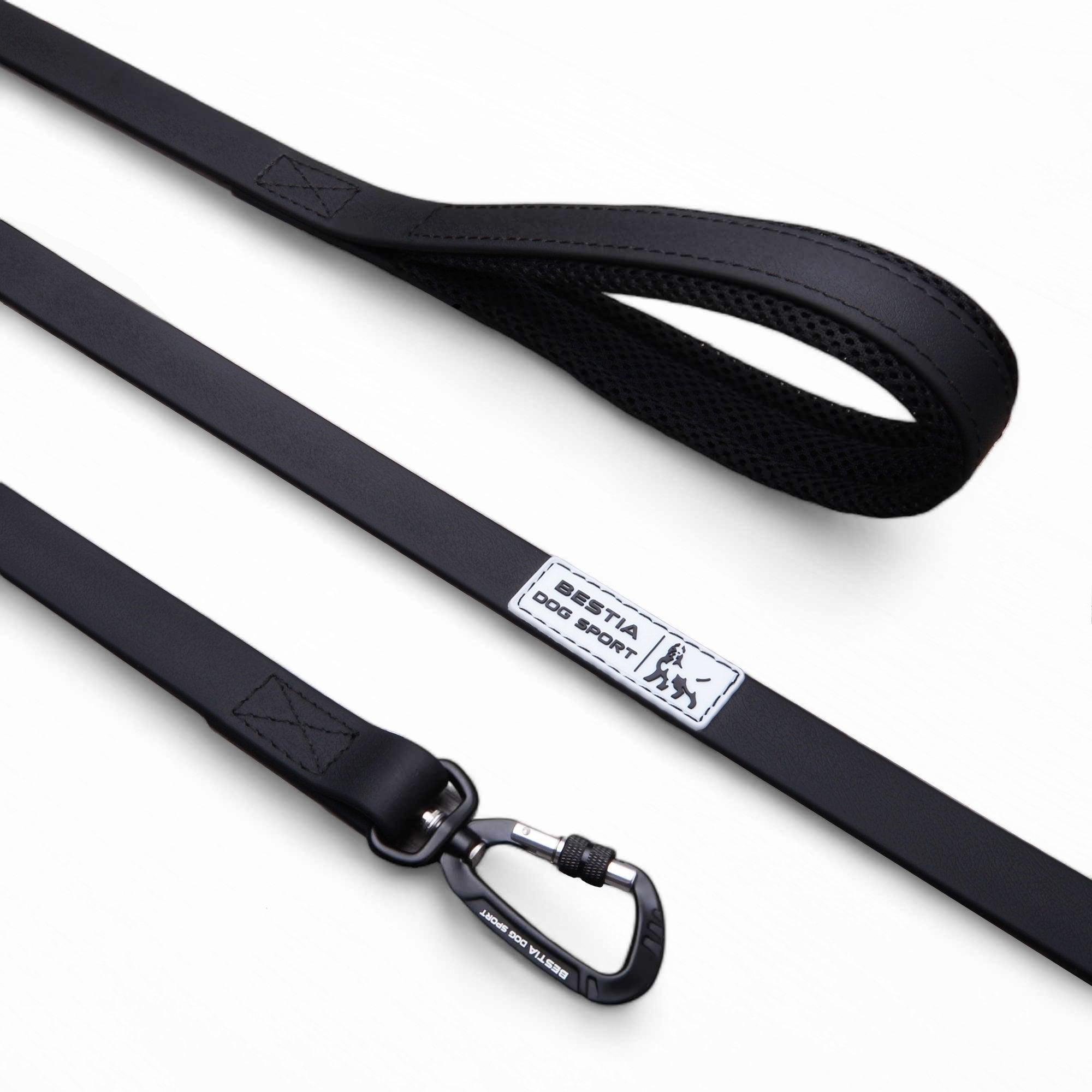 Collare regolabile impermeable negro per cani - immagine 1