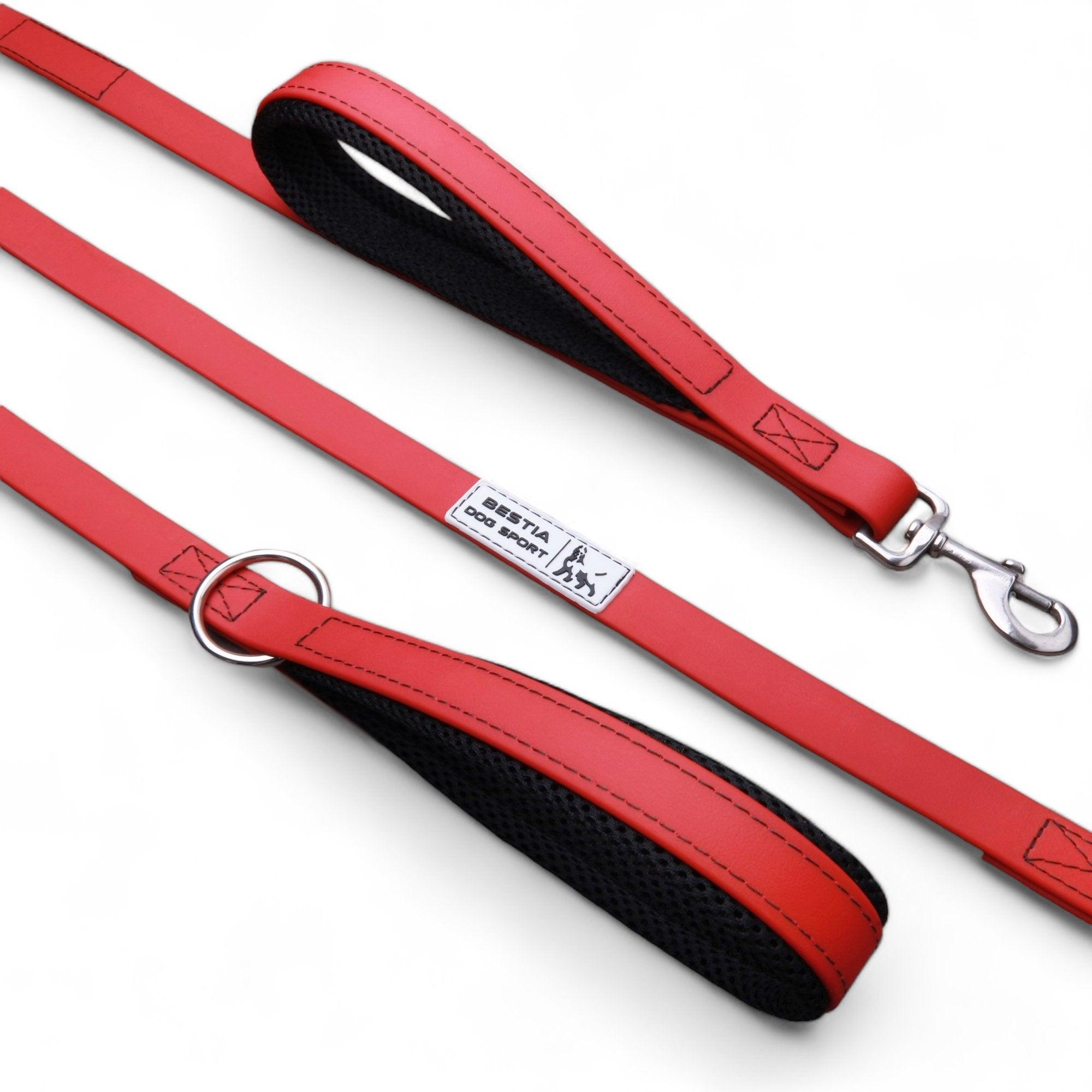 Collare regolabile impermeable rojo per cani - immagine 1