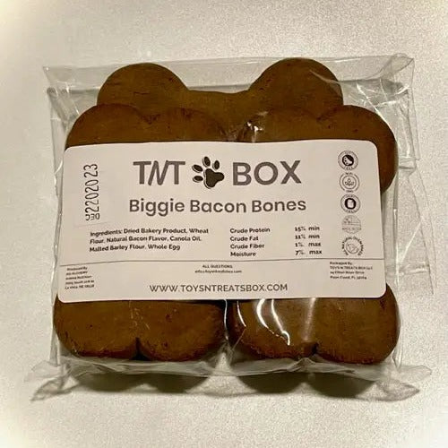 Portada cuadrada premium de Huesitos de bacon horneados para perros - Tu Peludo Premium