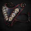 Padded harness adjustable in leather negro for dogs - image 1