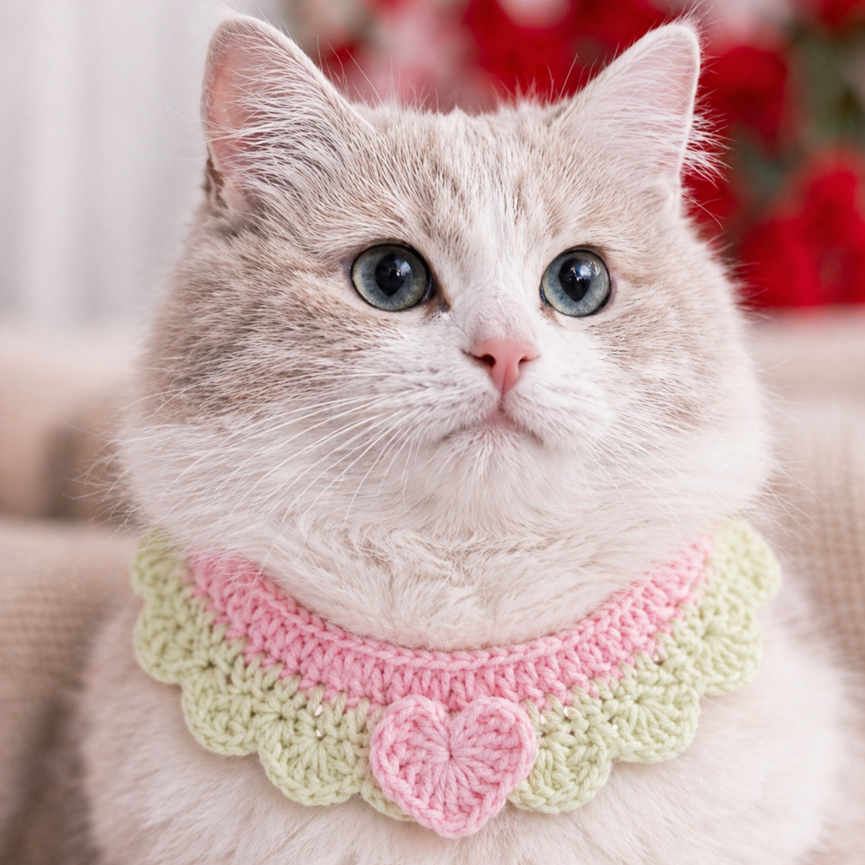 Collar tejido adjustable for cats y perros pequenos - image 5