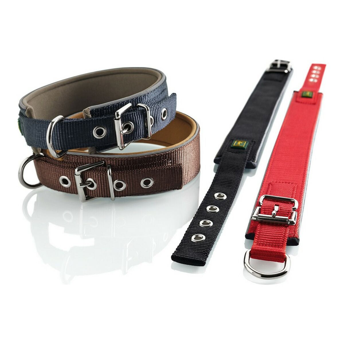 Collar Hunter Neoprene Reflect rojo 39-46 cm