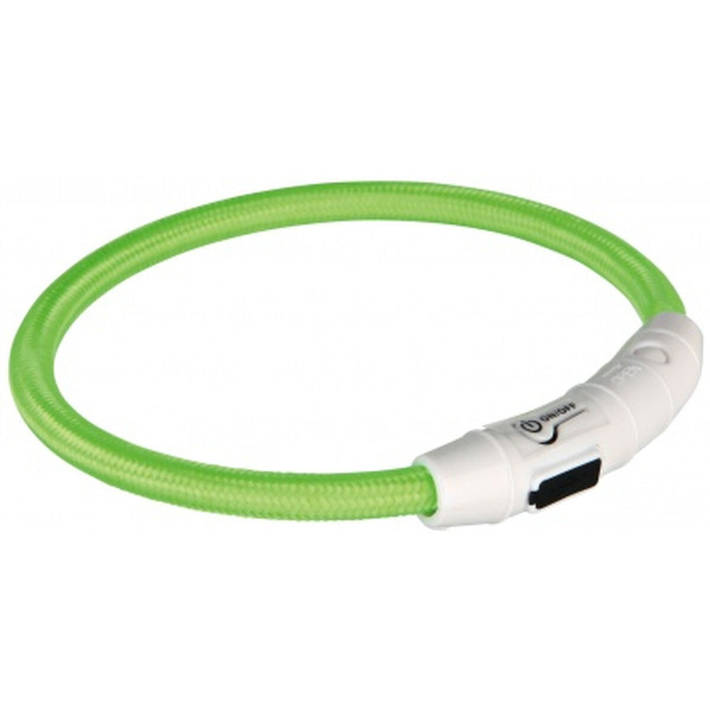 LED Collare for animali Trixie Flash USB verde