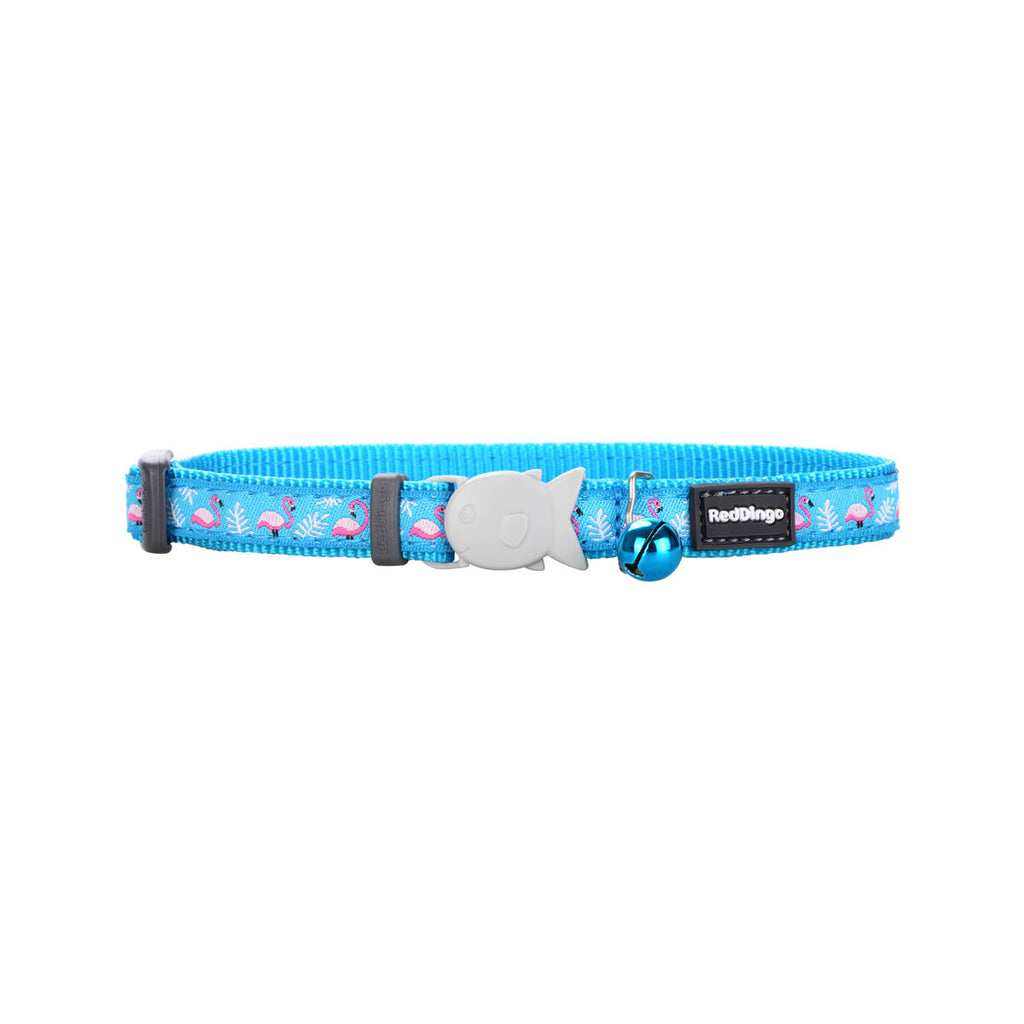 Collare per gatto rosso Dingo Flamingo 20-32 cm Turquoise