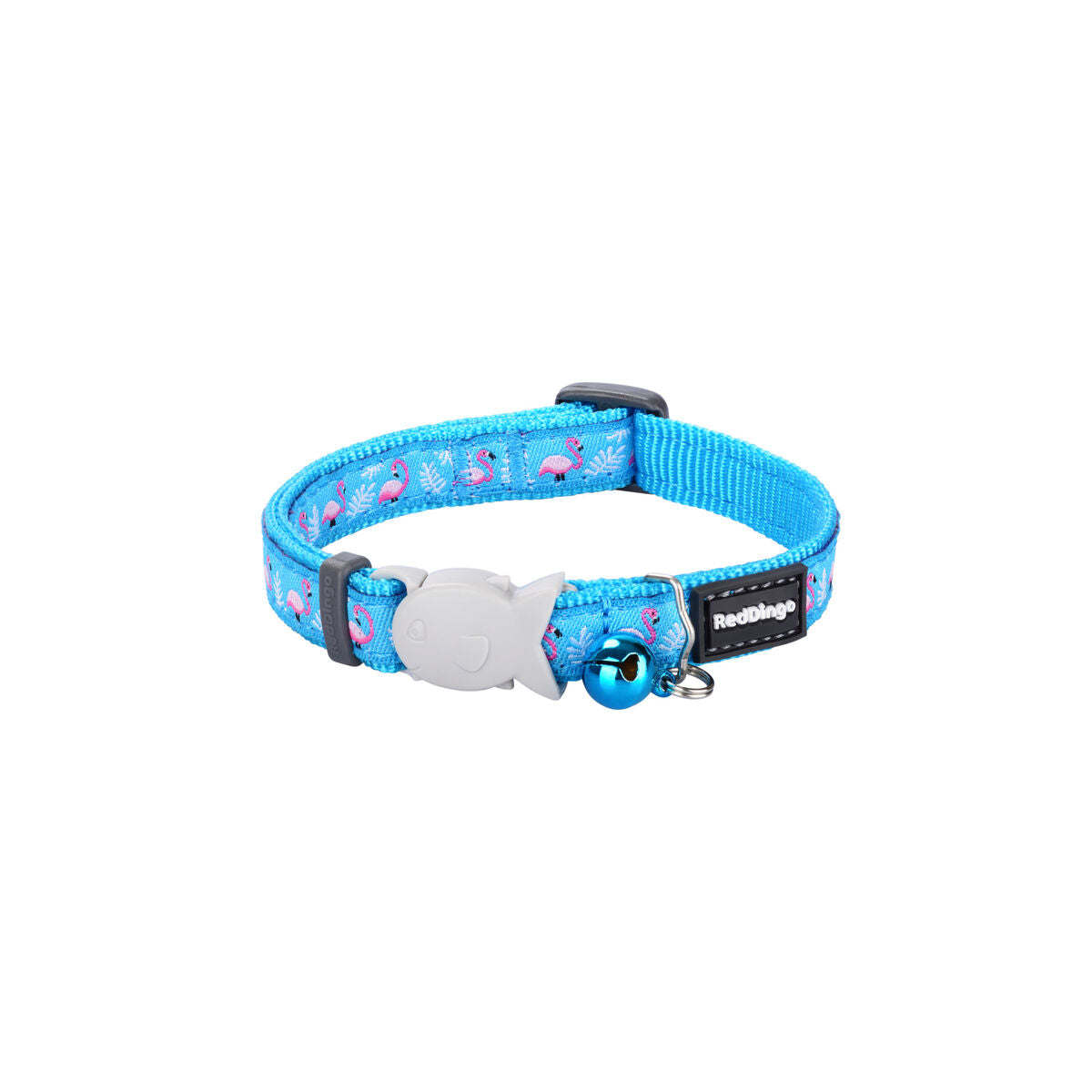 Collare per gatto rosso Dingo Flamingo 20-32 cm Turquoise
