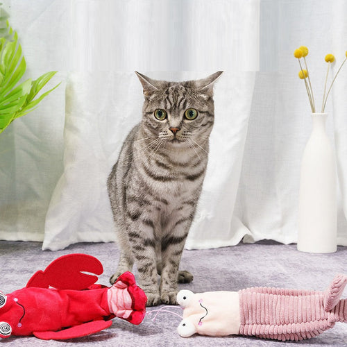 Automatic Interactive Plush Electric Cat Toy-0