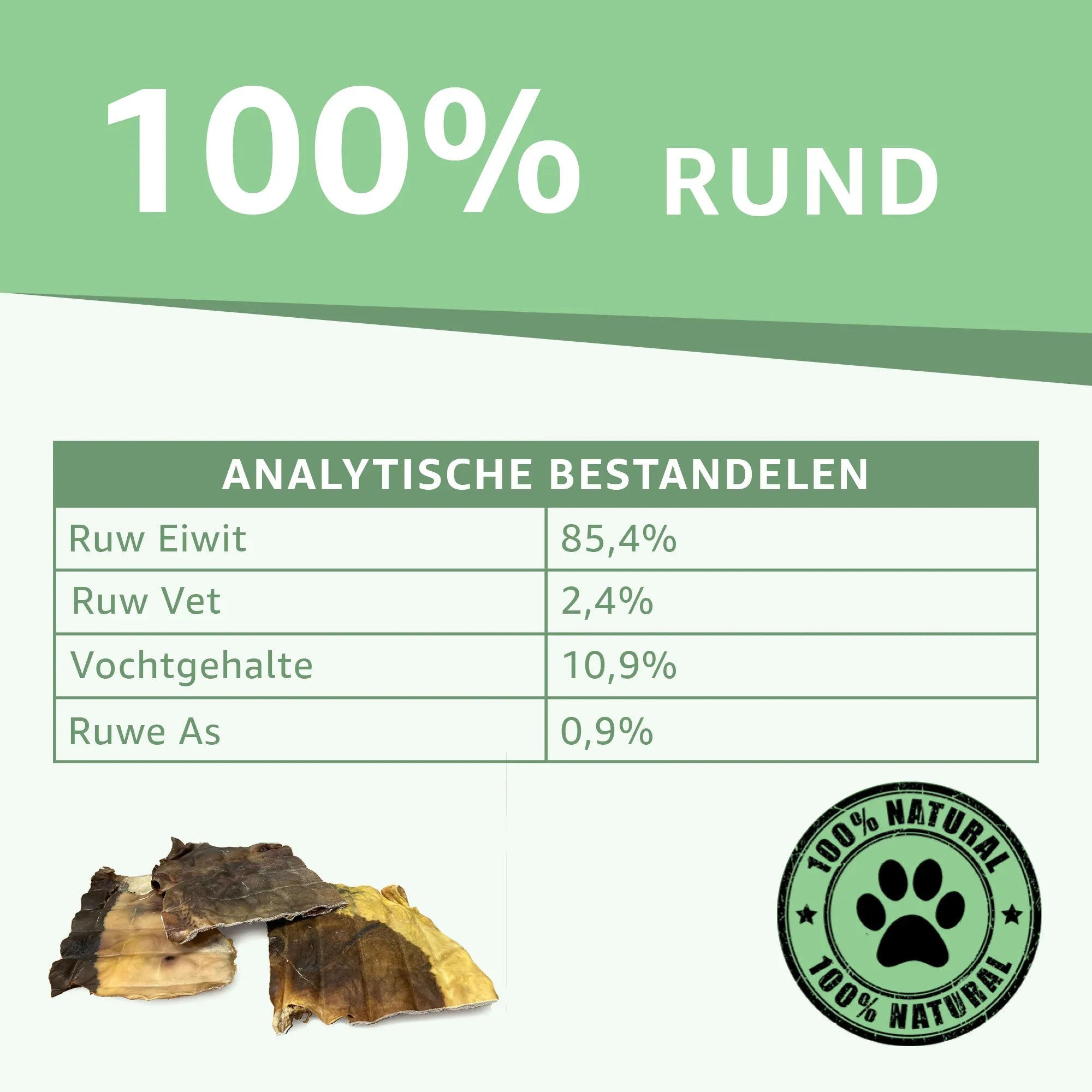 Placas di piel di vacuno per Cani