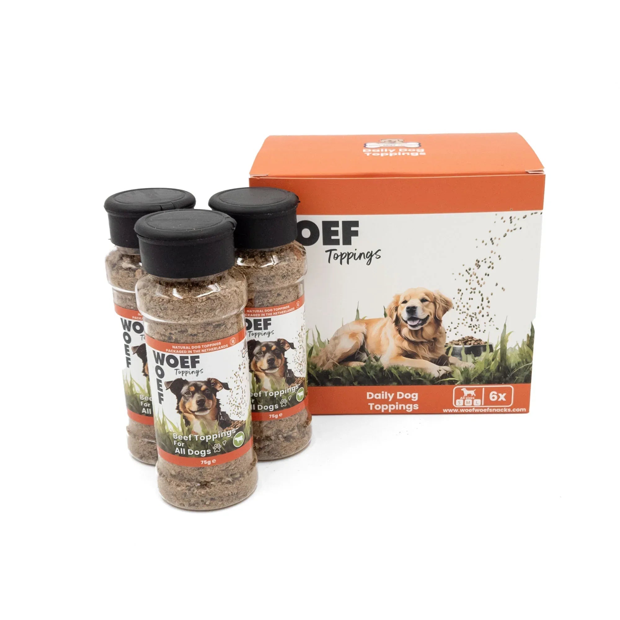 Topping di vacuno per comida di cane