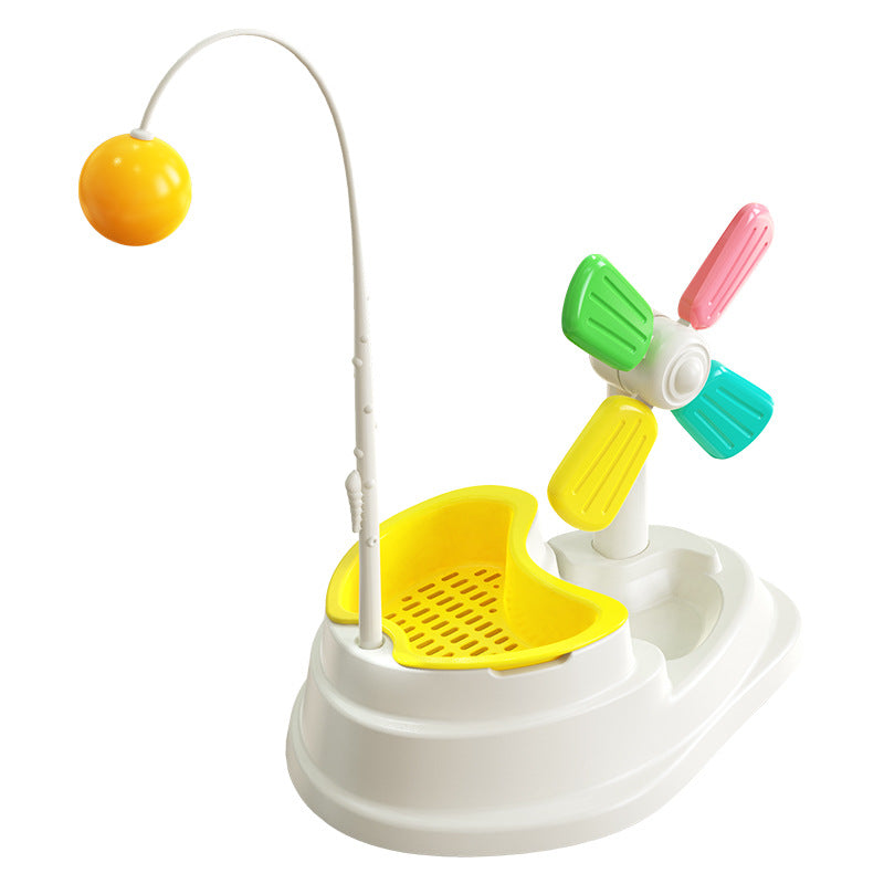 Cat Windmill Interactive Toy with Grass Box for cats - image 6