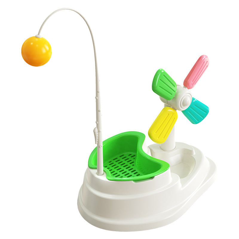 Cat Windmill Interactive Toy with Grass Box for cats - image 7