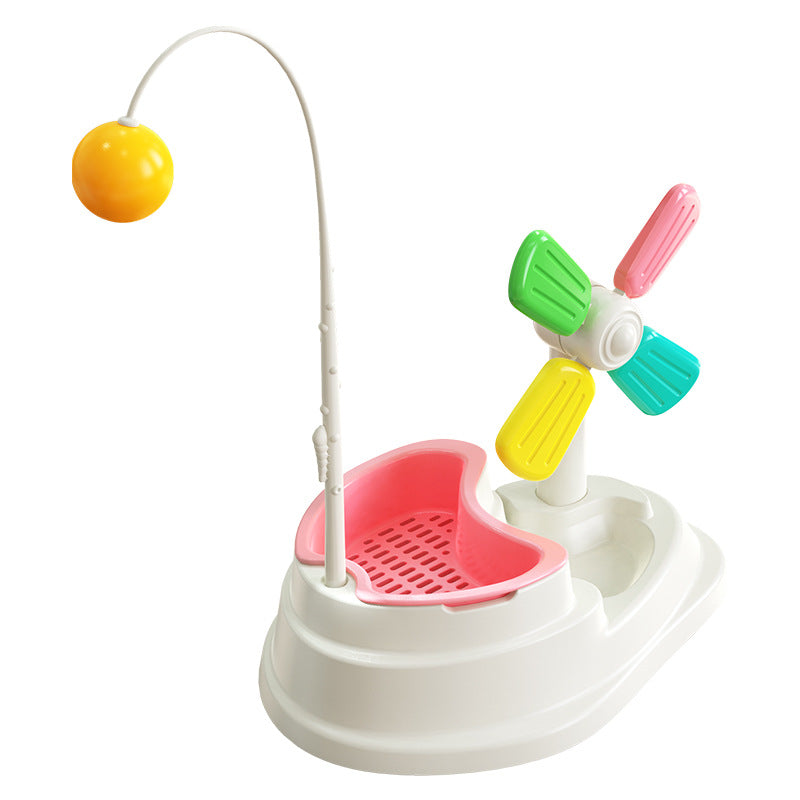 Cat Windmill Interactive Toy with Grass Box for cats - image 8