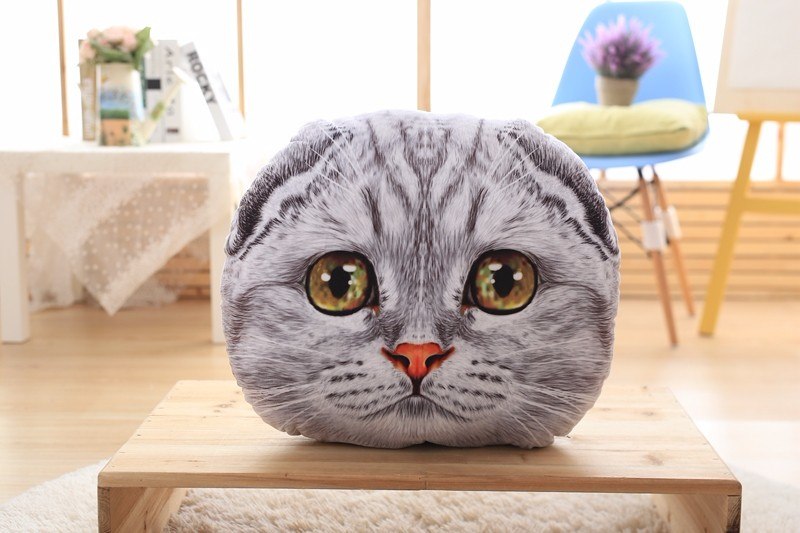 Cuddly Cat-Shaped Car Cushion and Nap Pillow pour chats - image 6
