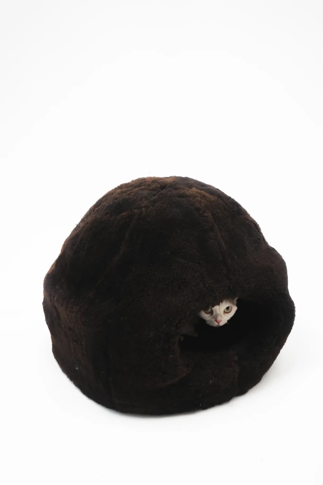 Nest natural piel di oveja Cuccia per animali - marron