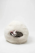 Nest Natural Sheepskin Pet Bed - White