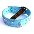 SALE Double Row Diamante Collar - Blue-0