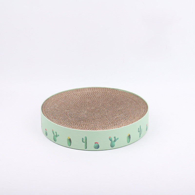 Durable Round Cat Scratch Board Bed and Toy pour chats - image 4