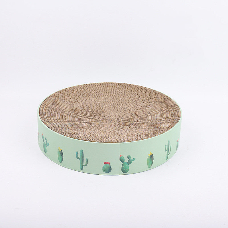 Durable Round Cat Scratch Board Bed and Toy pour chats - image 5