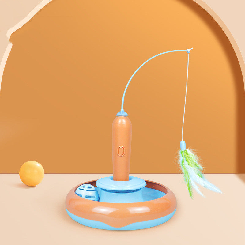 Feathered 2-In-1 Interactive Cat Toy