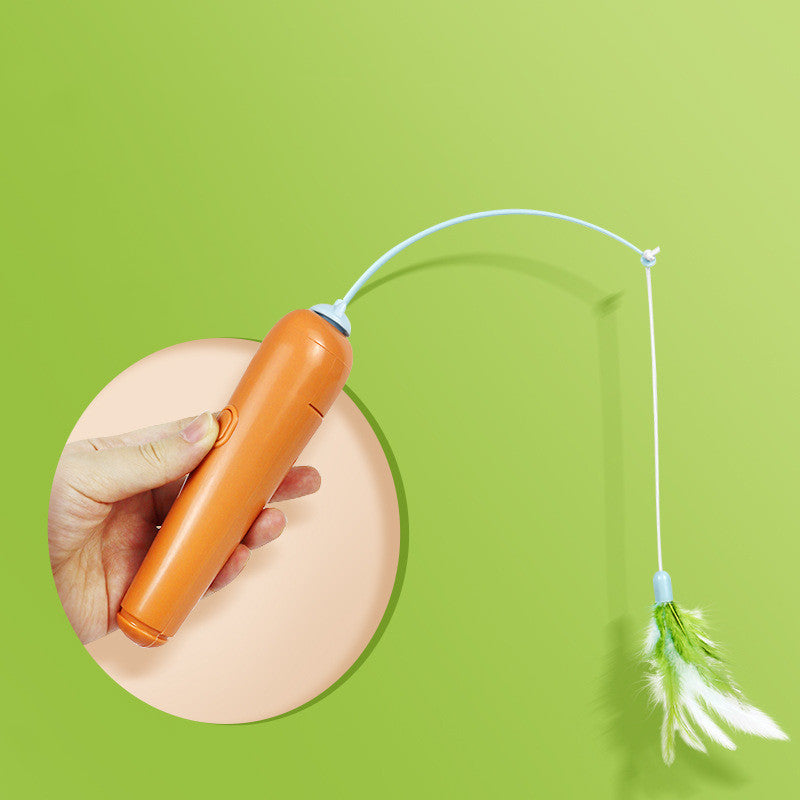 Feathered 2-In-1 Interactive Cat Toy