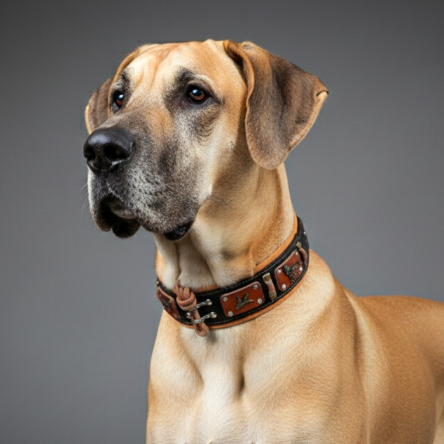Collare regolabile morbido in pelle per cani - immagine 3