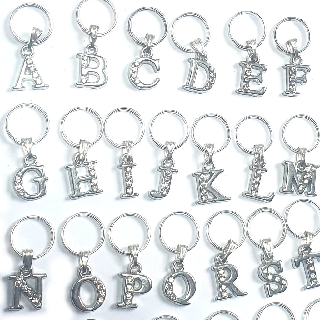 Small A-Z Letter Pet Cat Collar Charms-2