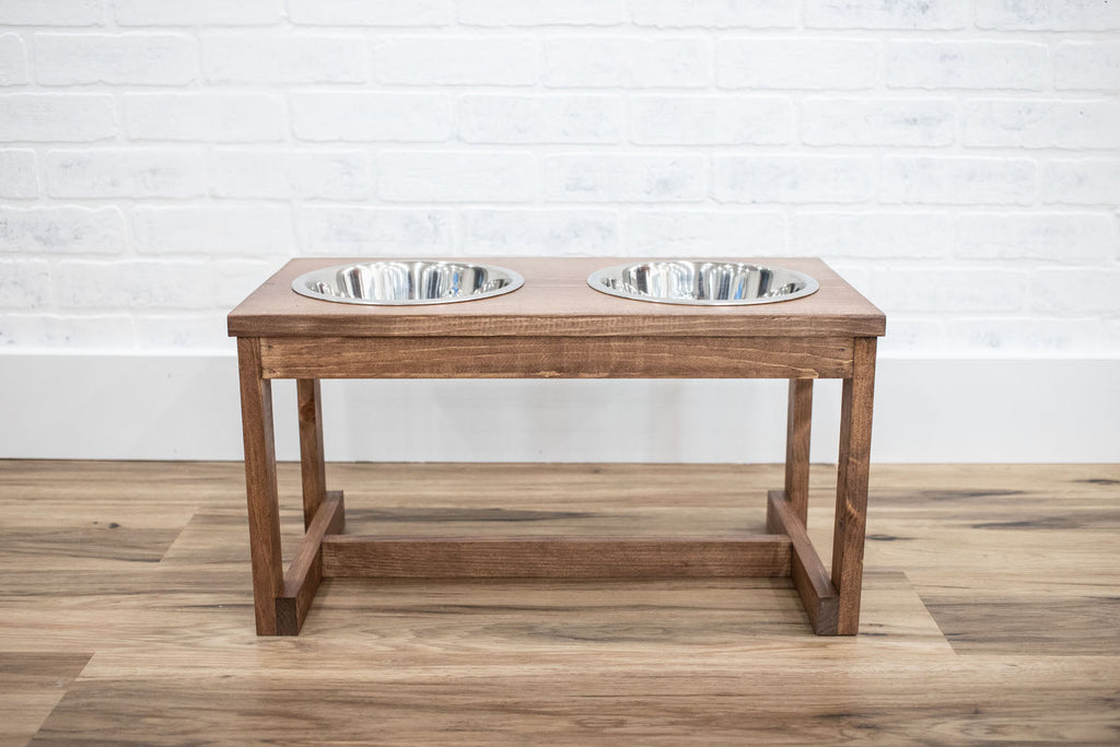 Elevated cane Bowl Stand, Raised animale Feeder