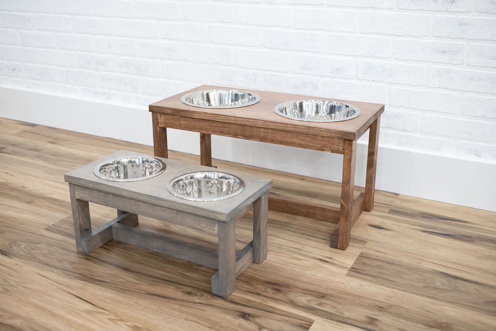 Elevated cane Bowl Stand, Raised animale Feeder