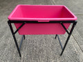 Pink Dog Bath with Drain Valve (WL) and Stand BSP Thread Fitting Water Connector