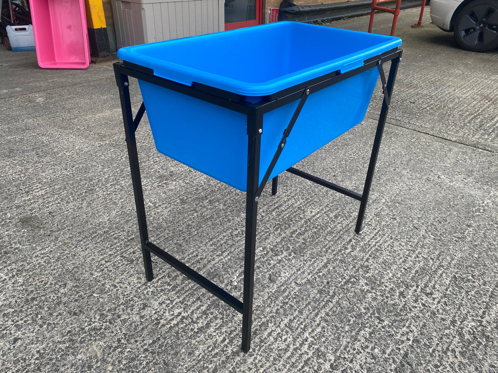 Accesorio de higiene ajustable plegable de metal azul para perros - imagen 4