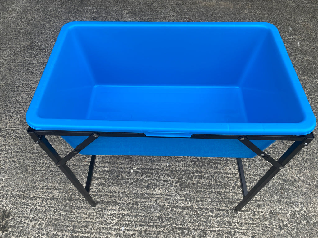 Accesorio de higiene ajustable plegable de metal azul para perros - imagen 5
