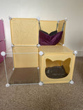 Kitty Cubby Cat Cube Play Tower MIDI Weatherproof Cover Pet and Pond Supply