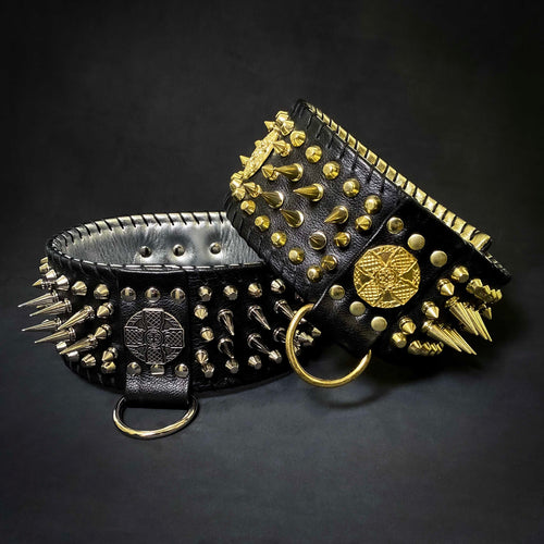 ''Imperium'' hand stitched 8 cm wide show collar para perros - imagen 2