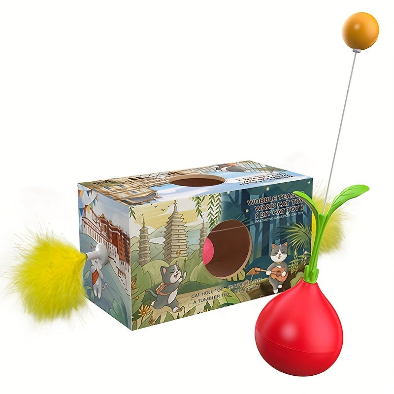 Interactive 1 To 2 Cat Toys-2