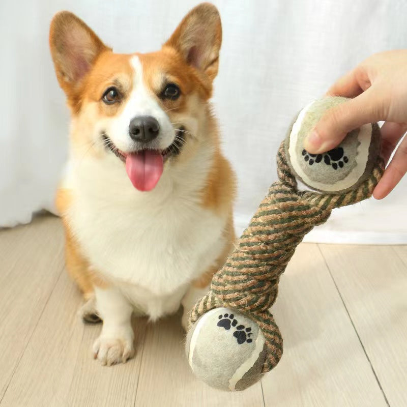 Interactive Cotton-Poly Tug Toy