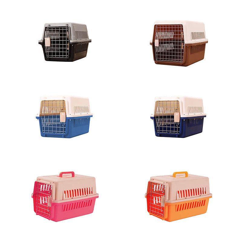 Grande animale Transport Crate for cane gatto Rabbit Portatil Ventilated Travel Carrier
