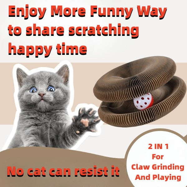Magic Organ Foldable Cat Scratch Board Toy