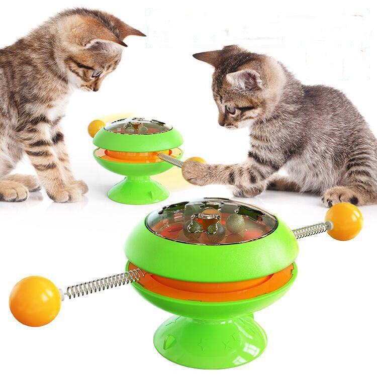 Rotating Interactive Cat Toy with Catnip Dispenser fuer Katzen - Bild 5
