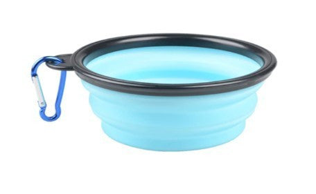 Latex hordozható etető és itató tál kutyáknak (350ML)-0