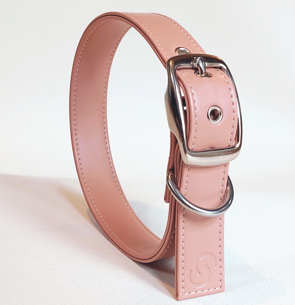 Seil-Kratzspielzeug aus Leder rosa fuer Hunde - Bild 1